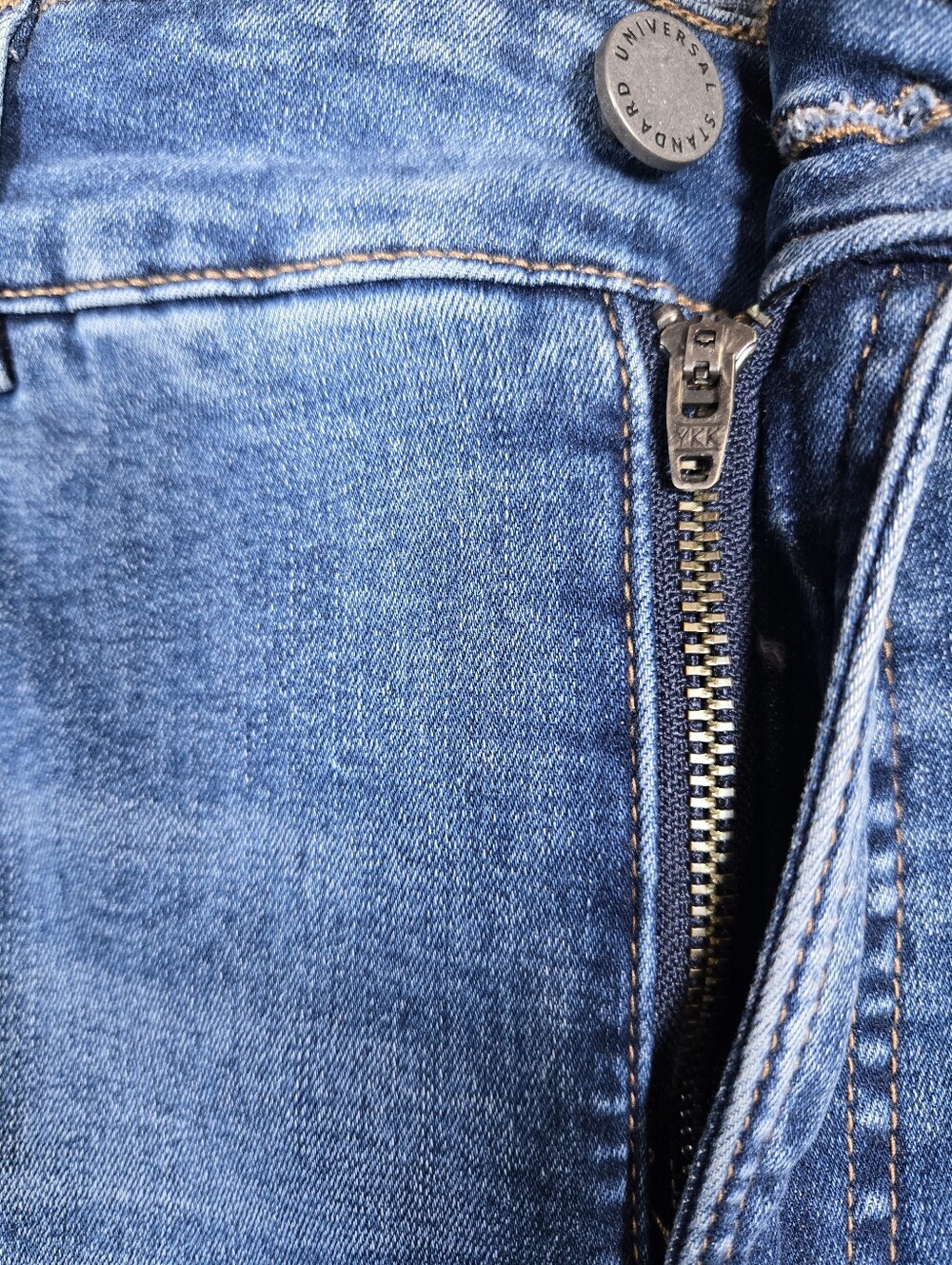 Universal Standard Seine High Rise Skinny Cuffed Cropped Denim Jeans Size 14 - Picture 4 of 14